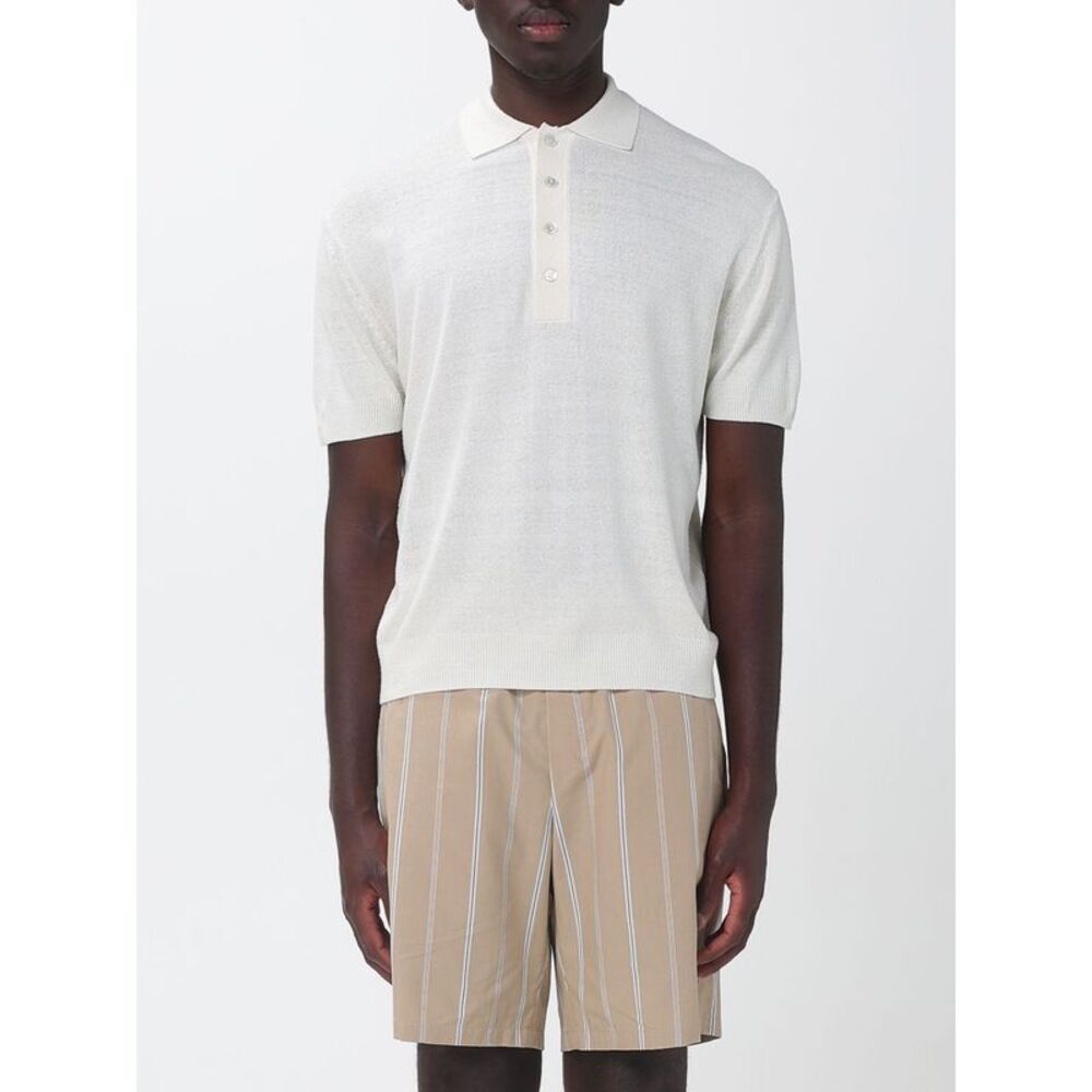 Paolo Pecora Polo Shirt Men Yellow Cream